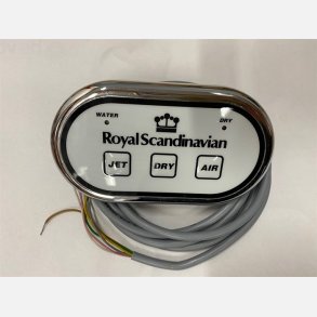 Royal display - 3 funktioner oval med krom kant